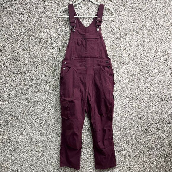 Duluth Trading Co Overalls Women’s Small Burgundy Maroon Heirloom Gardening Bib - Picture 1 of 7
